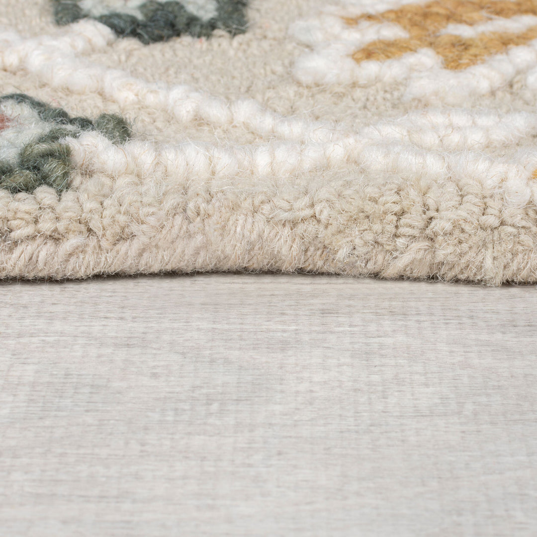 Tapis en laine floral DAPHNE