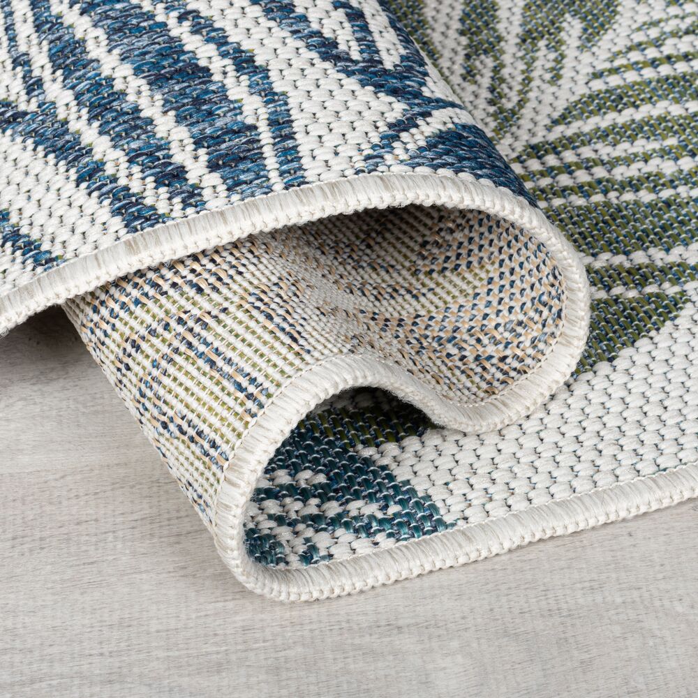 Tapis extérieur rond BELLA LEAF