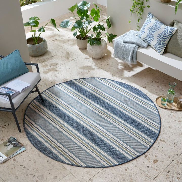 Tapis extérieur rond ROMA