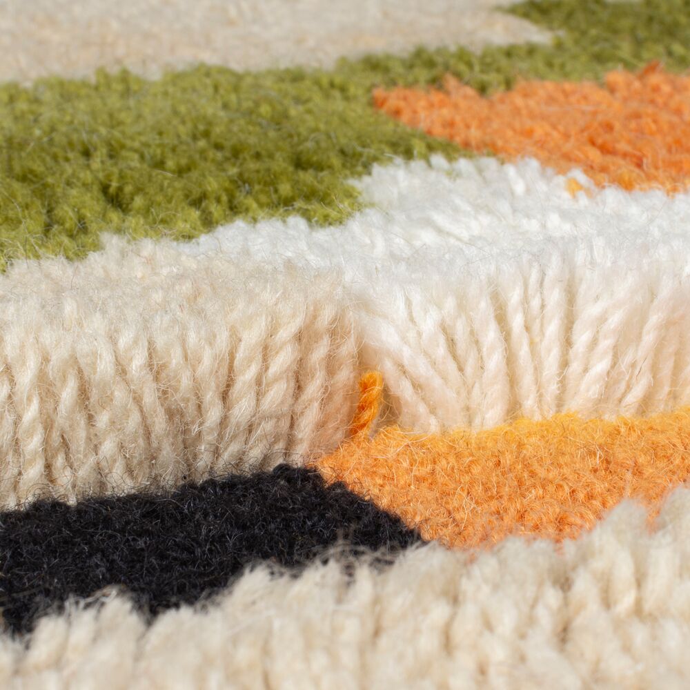 Tapis en laine shaggy ZAGORA GEO