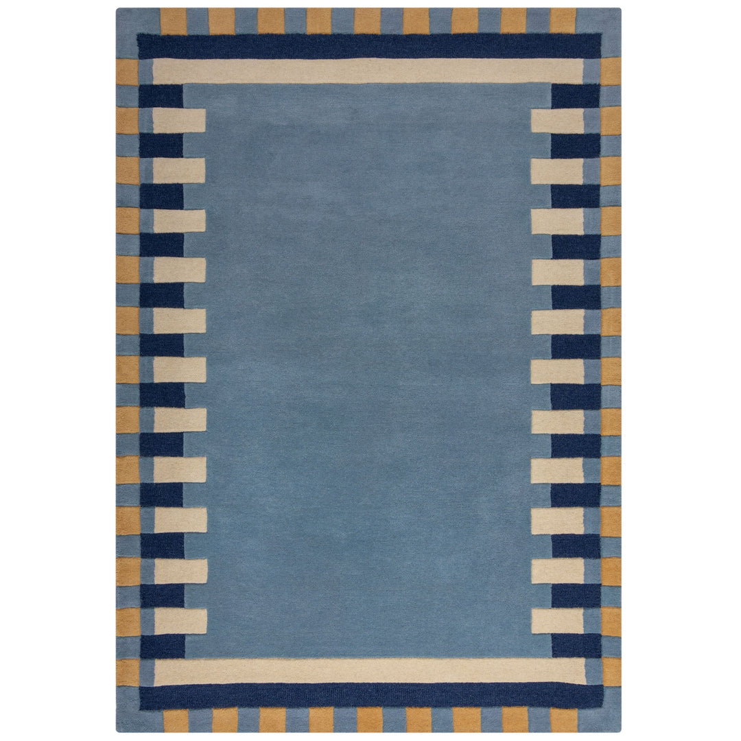 grand de tapis de salon original aux formes geometriques #couleur_bleu