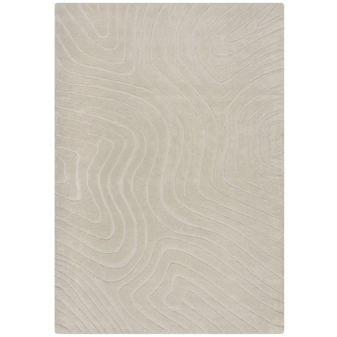 Tapis en laine beige HYPNOSE