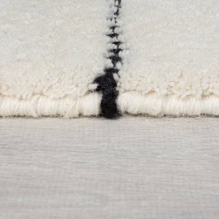 Tapis en laine noir DOTTIE GEOMETRIC