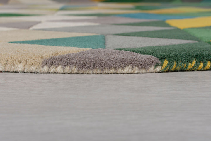 Tapis en laine rond PRISM