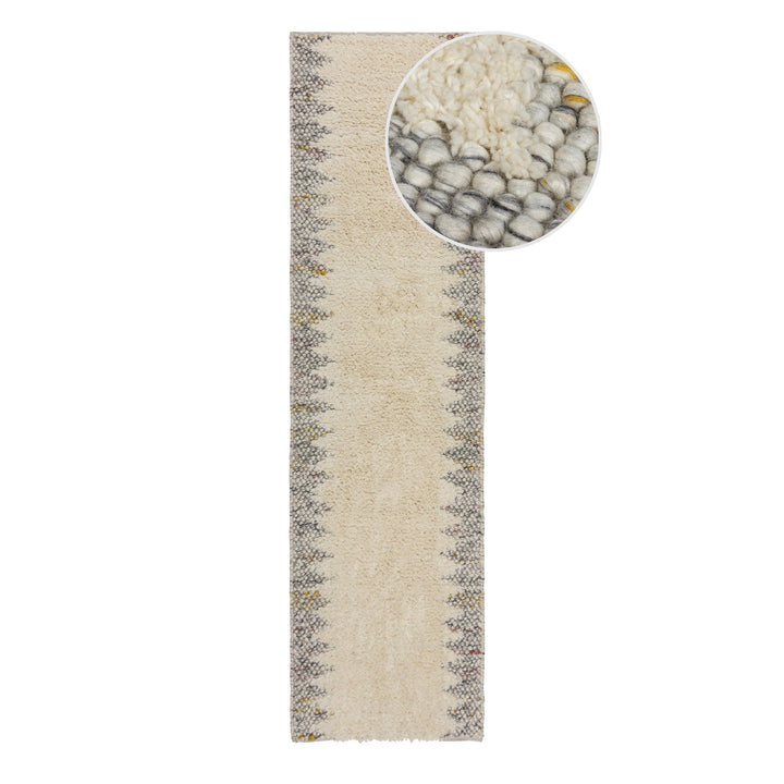 Tapis en laine de couloir MINERALS BORDER