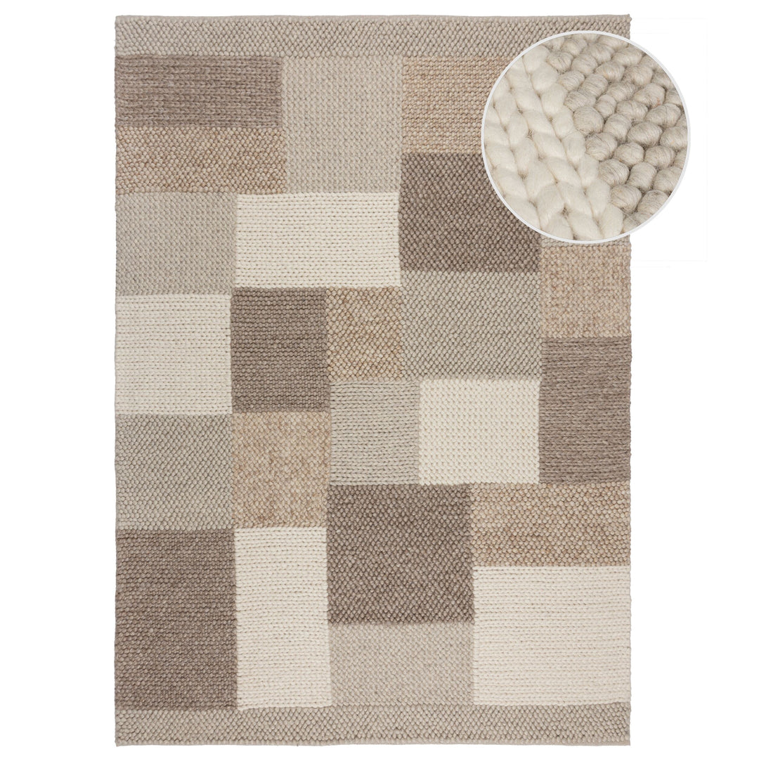 Tapis en laine MINERALS PATCHWORK