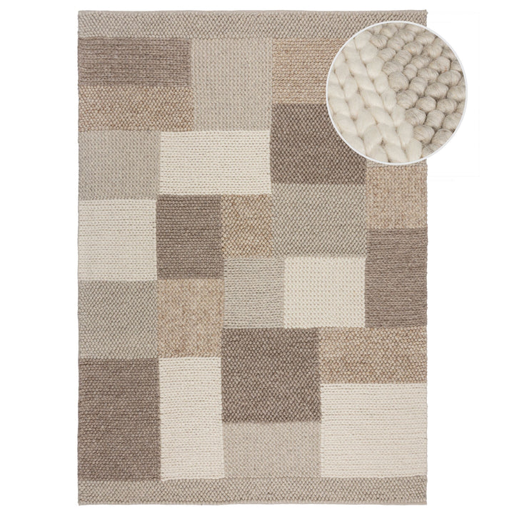 Tapis en laine MINERALS PATCHWORK
