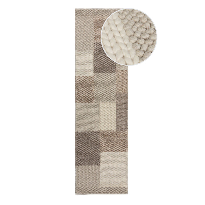 Tapis en laine de couloir MINERALS PATCHWORK