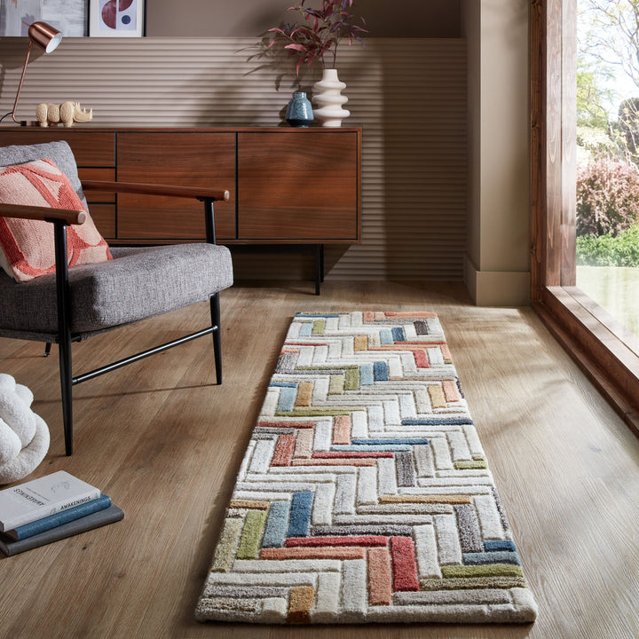 Tapis en laine de couloir RUSSO