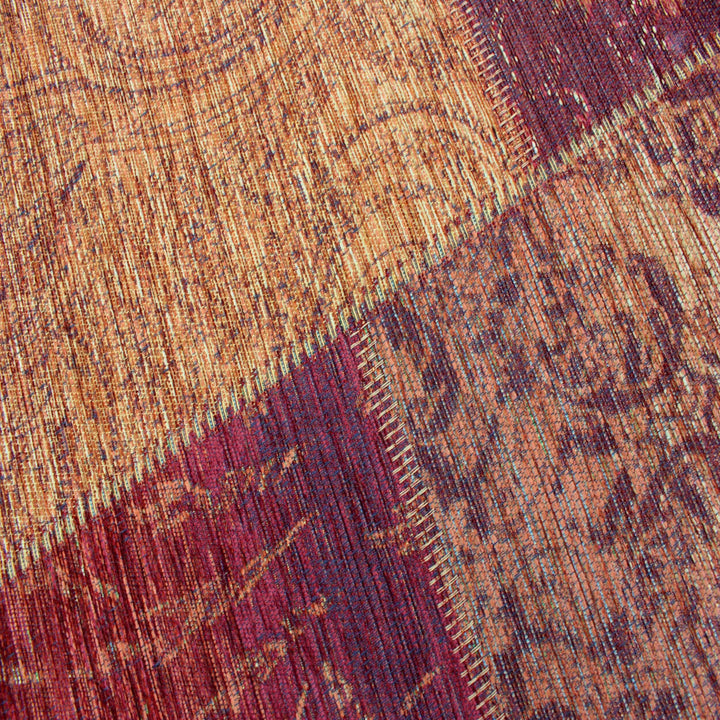 Tapis terracotta PATCHWORK