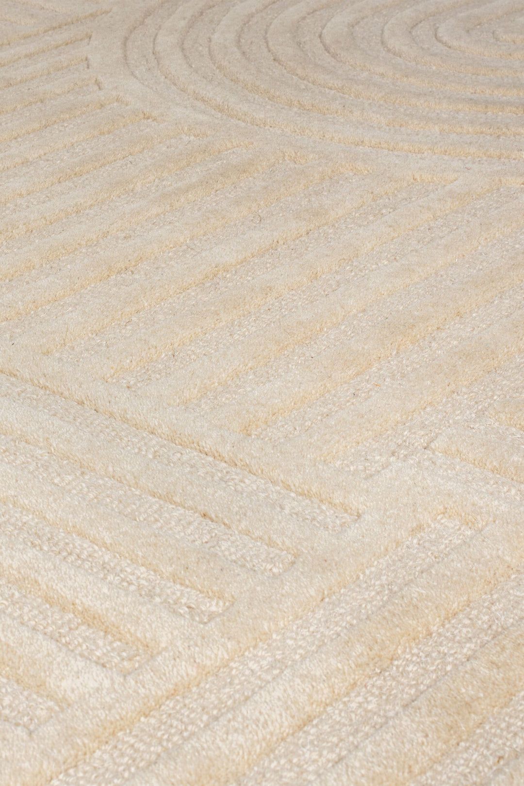 Tapis en laine rond ZEN GARDEN