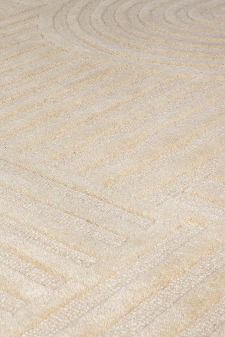 Tapis en laine rond ZEN GARDEN