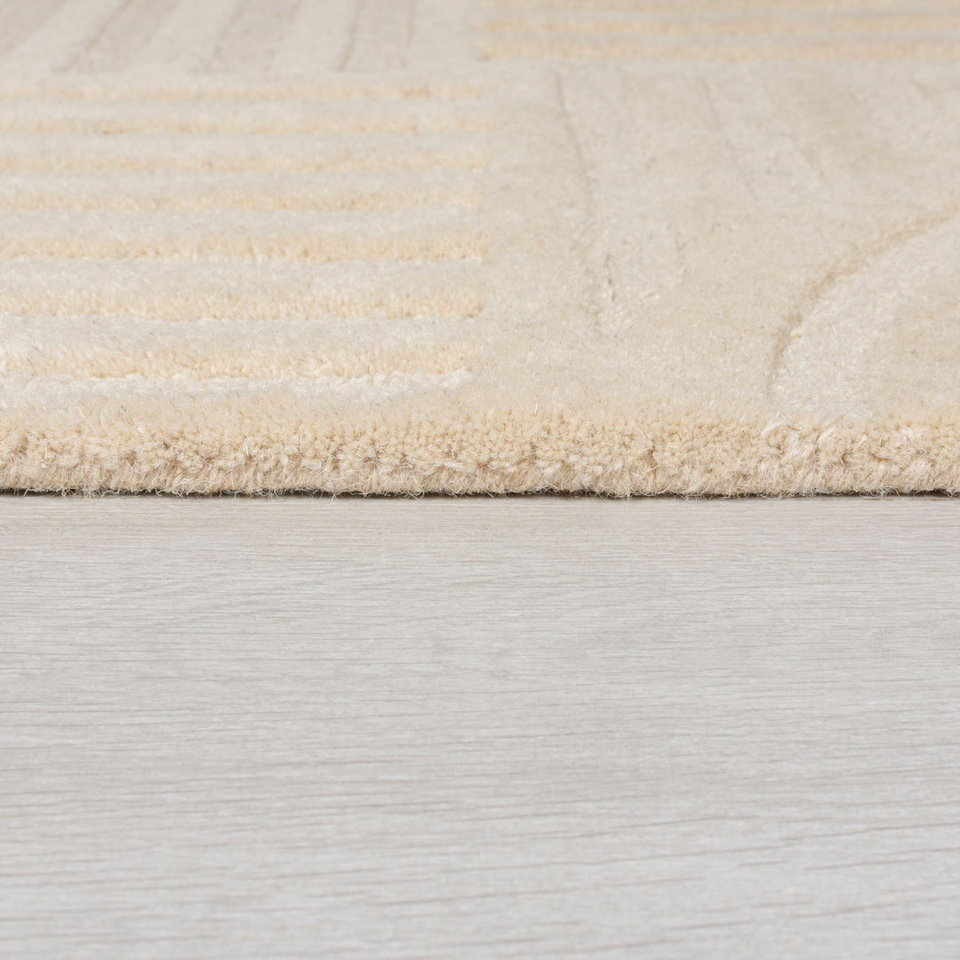 Tapis en laine rond ZEN GARDEN