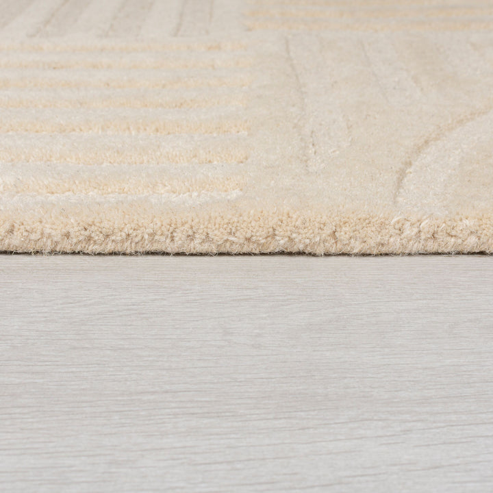 Tapis en laine rond ZEN GARDEN