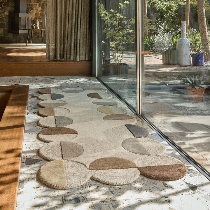 Tapis en laine de couloir MIA SCALLOP