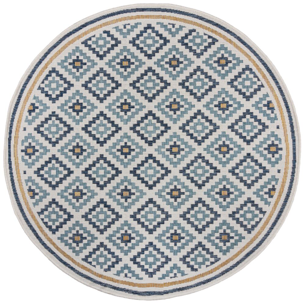 Tapis extérieur rond ZIA