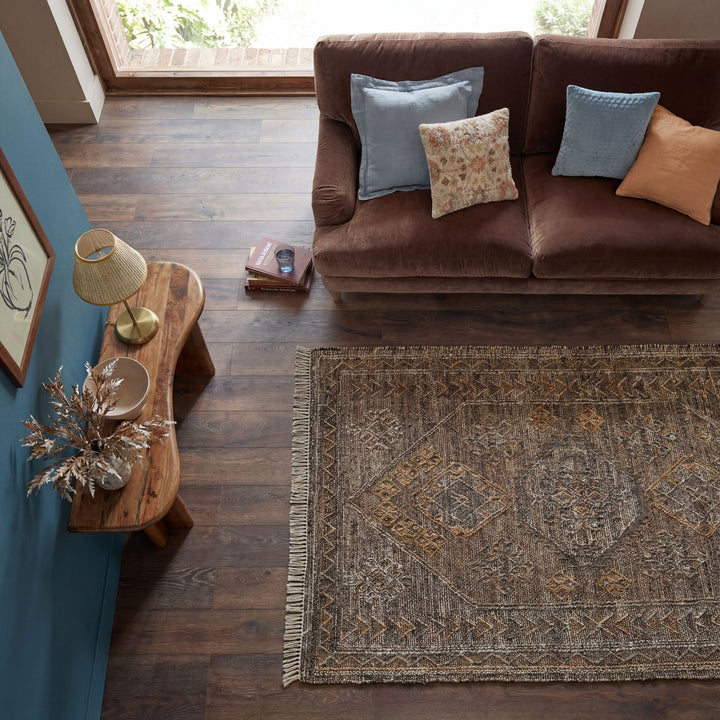 Tapis en jute et laine MARRIA VINTAGE