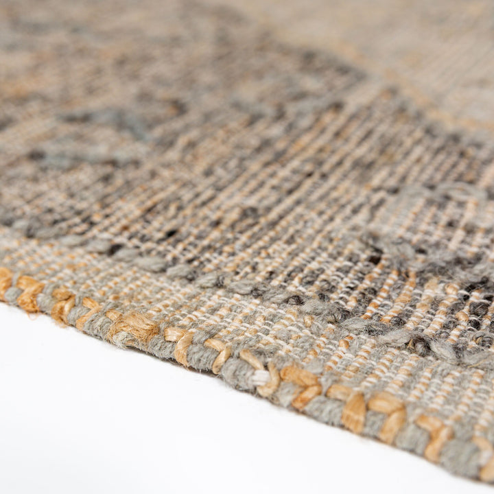 Tapis en jute et laine TIERRA VINTAGE