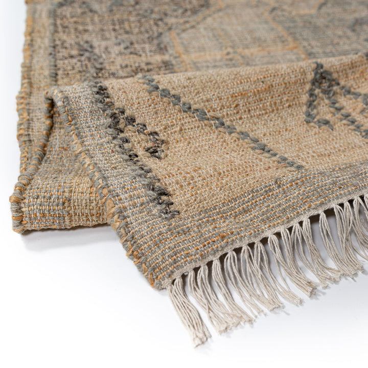 Tapis en jute et laine TIERRA VINTAGE