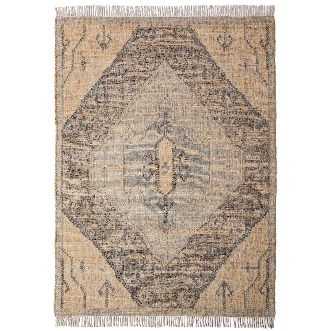 Tapis en jute et laine TIERRA VINTAGE