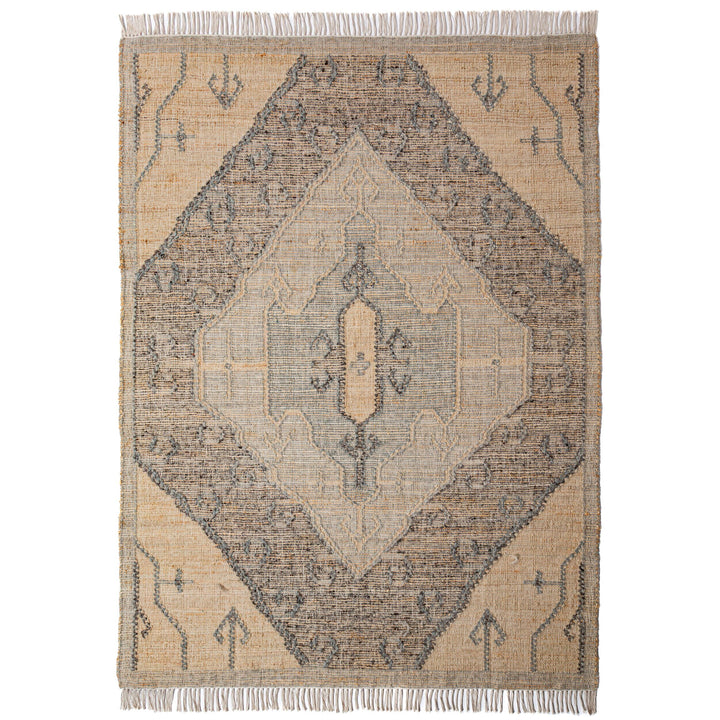 Tapis en jute et laine TIERRA VINTAGE