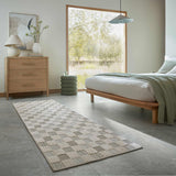 Tapis de couloir lavable MUTED CHECKERBOARD