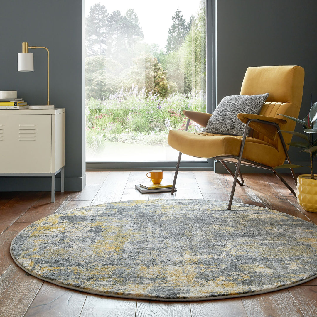 Tapis vintage rond WONDERLUST