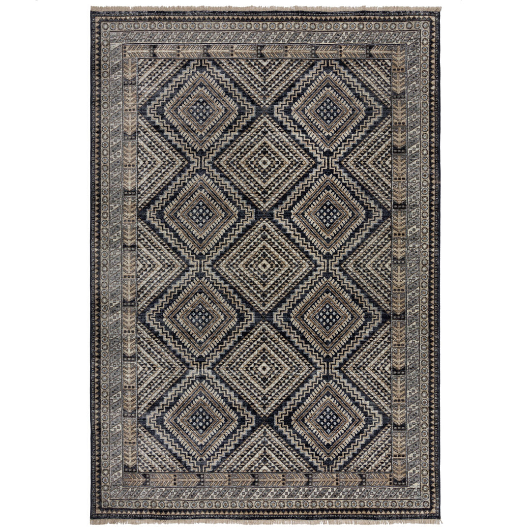 tapis vintage bleu babylon traditional lavable 