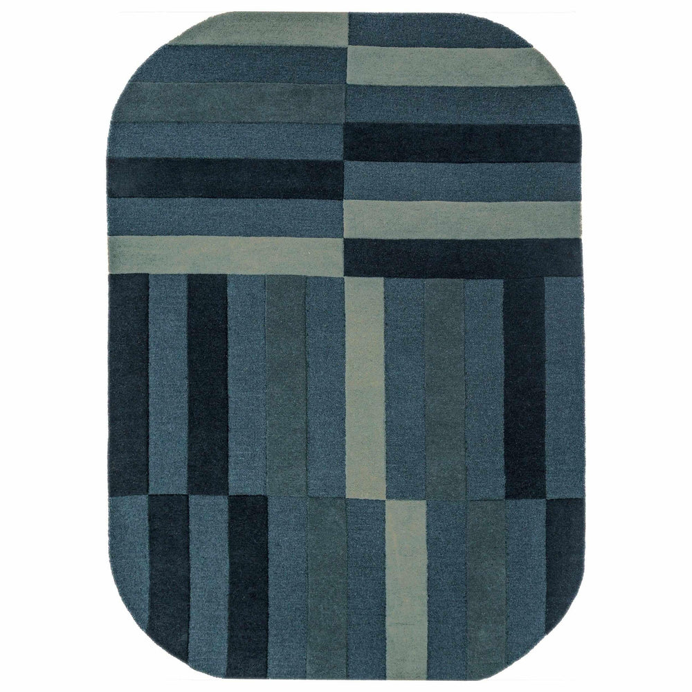 tapis ovale laine eldon bleu #couleur_bleu
