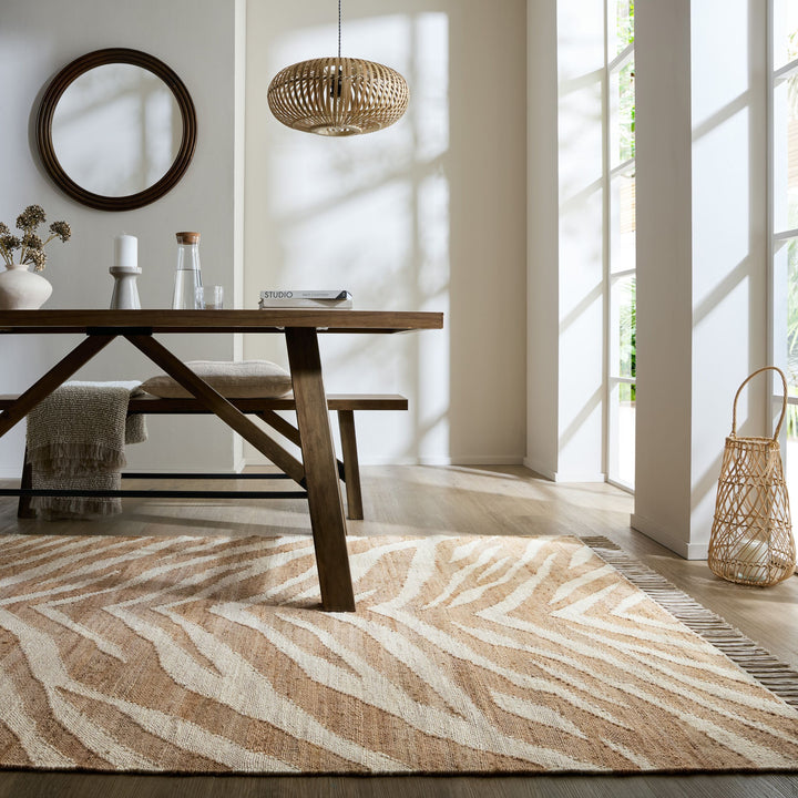 Tapis en jute ZEBRA LOOK