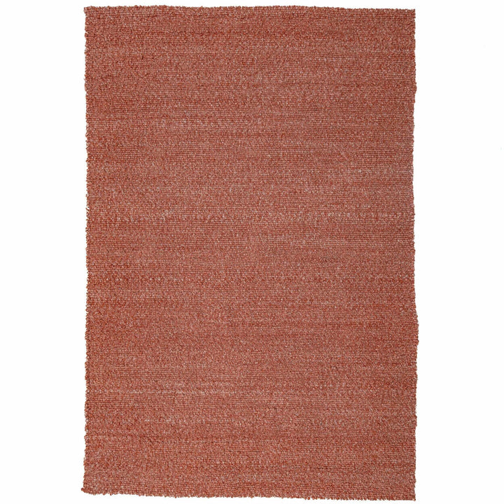 tapis salon aspect laine finley terracotta 