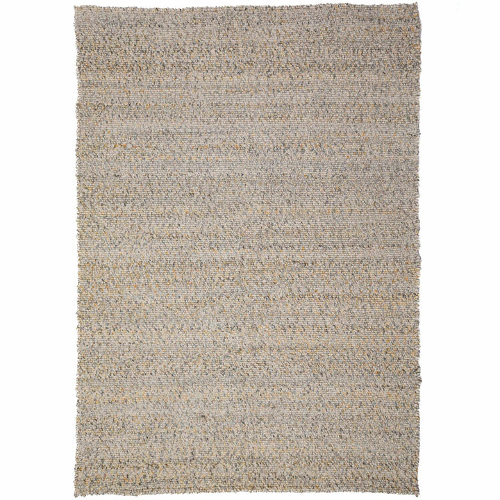 tapis salon aspect laine finley jaune 