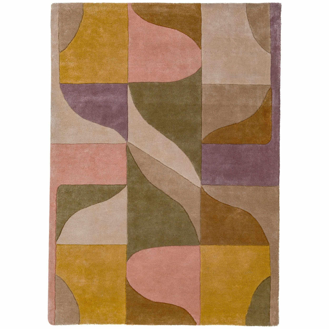 tapis salon moderne illuminate multicolore 