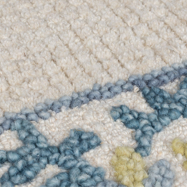 Tapis floral en laine MYLA