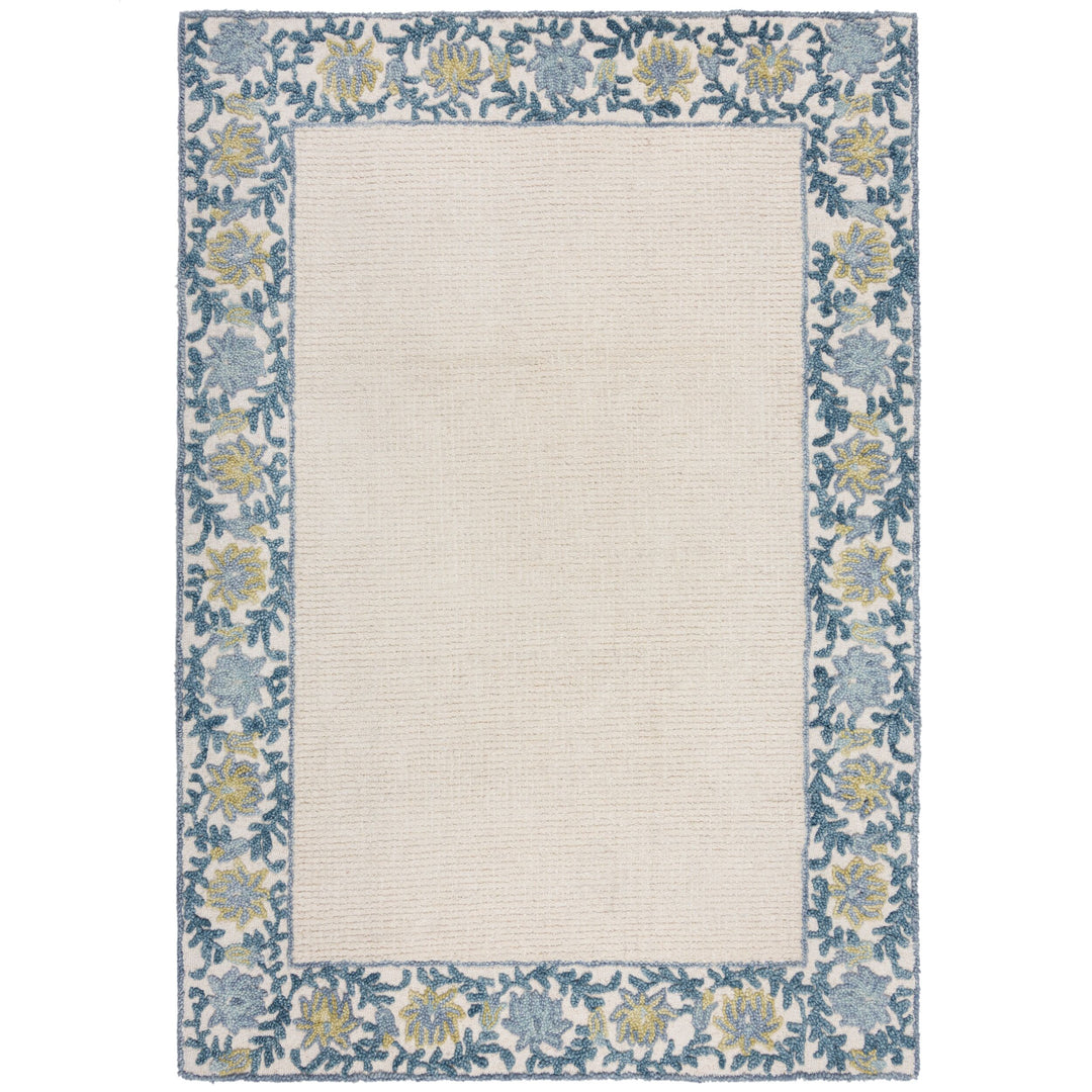 Tapis floral en laine MYLA