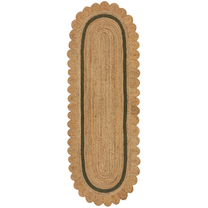 tapis couloir jute grace naturel gris 