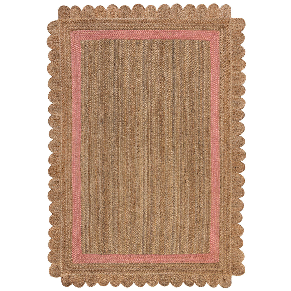 tapis salon jute grace naturel rose #couleur_naturel_rose