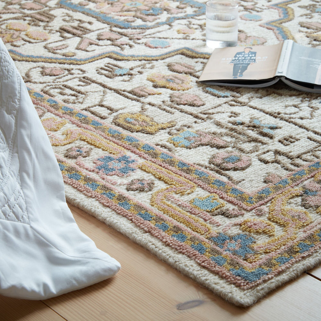 Tapis premium en laine noué à la main AUVIA