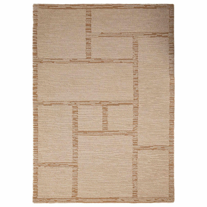 tapis salon laine harris modula naturel 