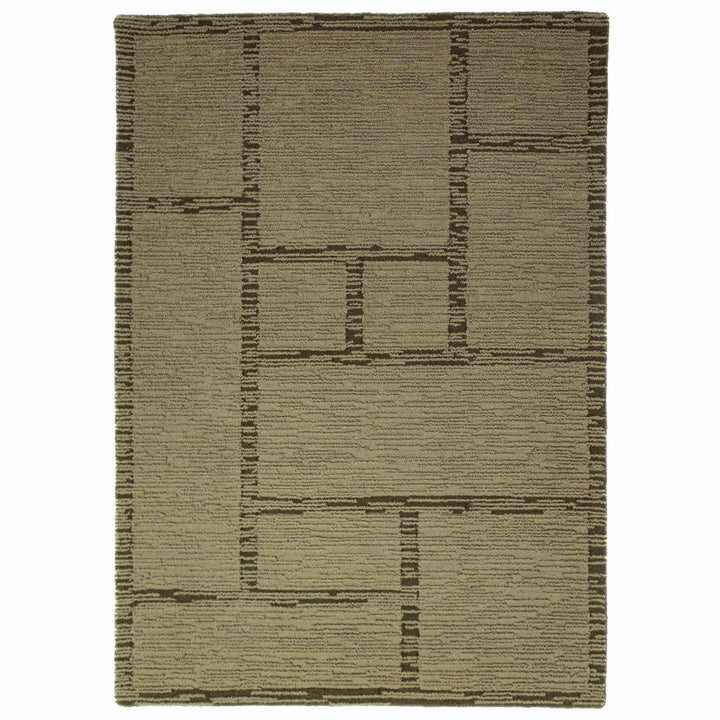 tapis salon laine harris modula pistache 