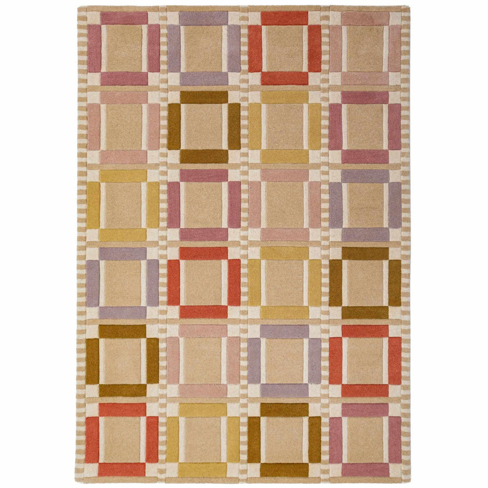 tapis salon laine quadro wool pastel #couleur_pastel