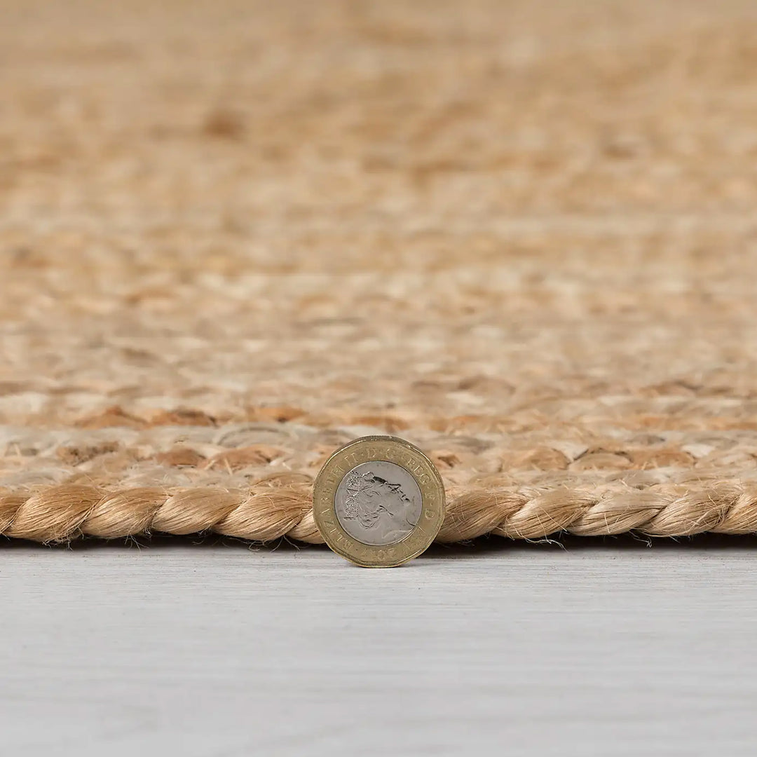 Tapis en jute ovale BRAIDED