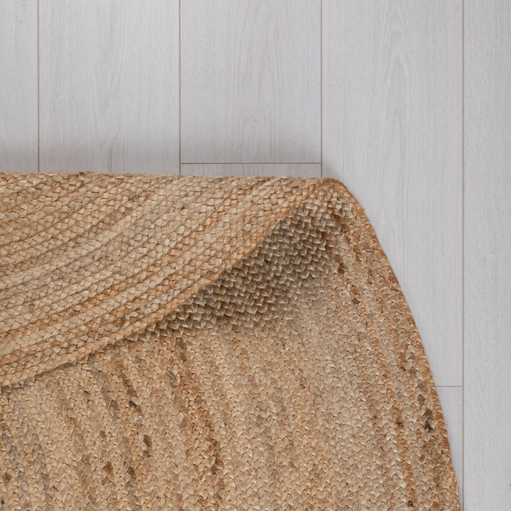 Tapis en jute ovale BRAIDED