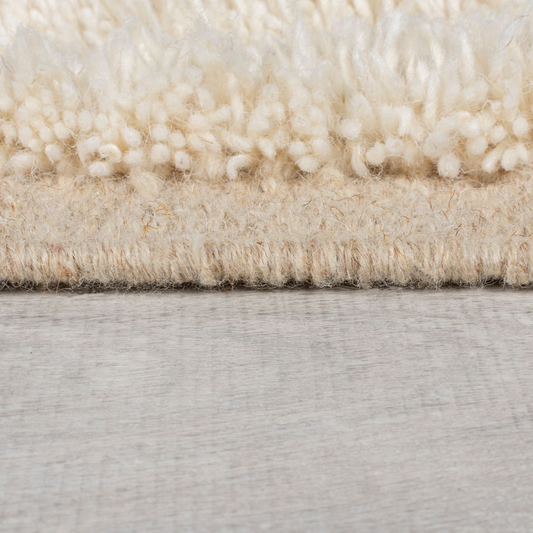 Tapis shaggy en laine GREEK KEY