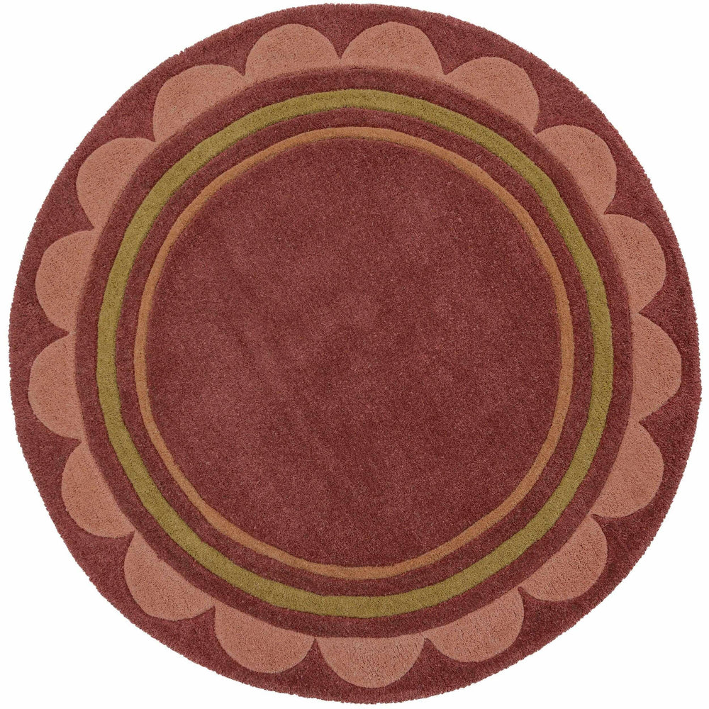 tapis rond laine lois mure #couleur_mure