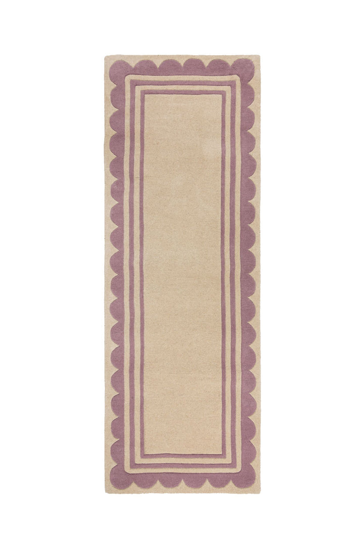 tapis couloir laine lois scallop violet #couleur_violet