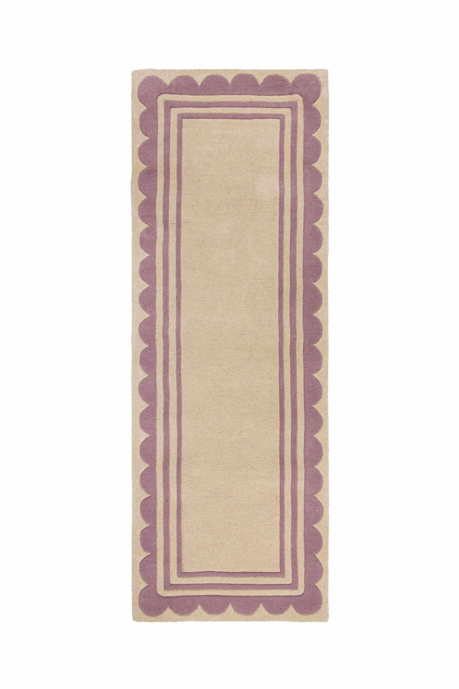 tapis couloir laine lois scallop violet #couleur_violet