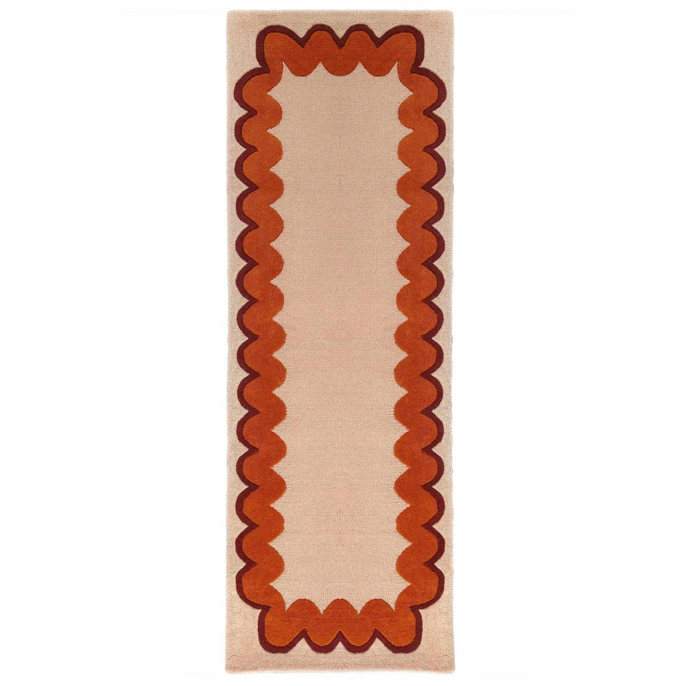 tapis couloir laine wiggle wool orange #couleur_orange