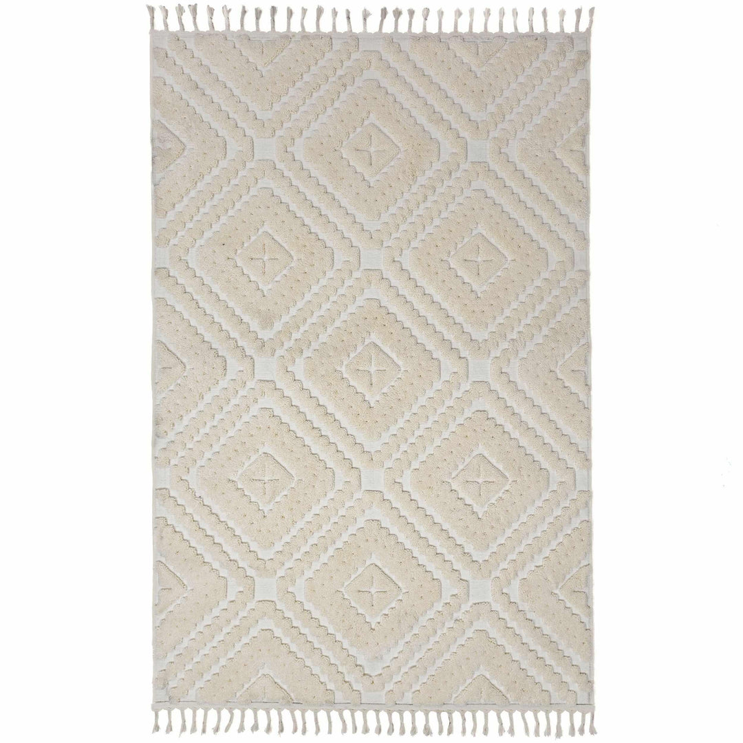 tapis salon moderne diomara crème 