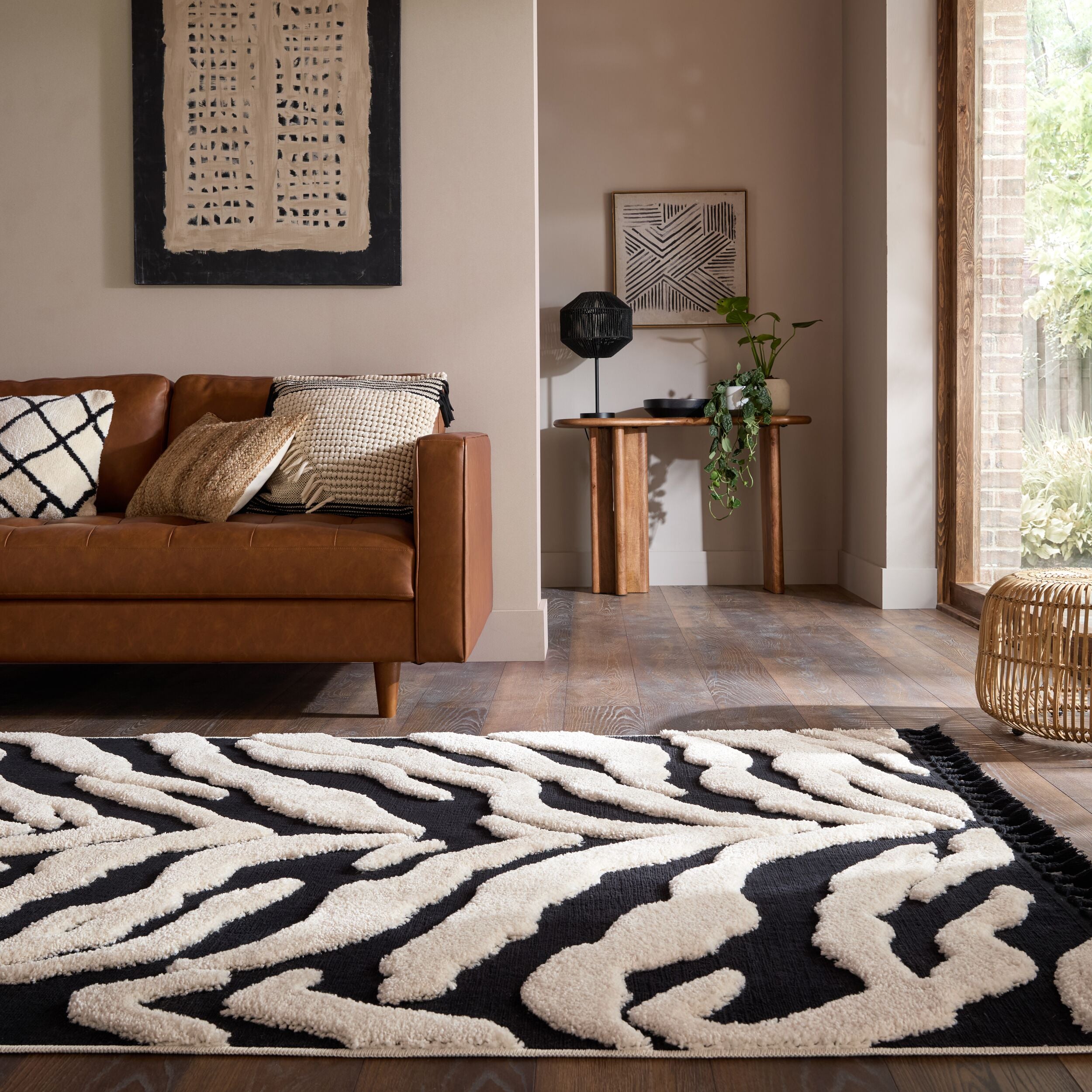 Tapis moderne ESRA ZEBRA – FlairRugs